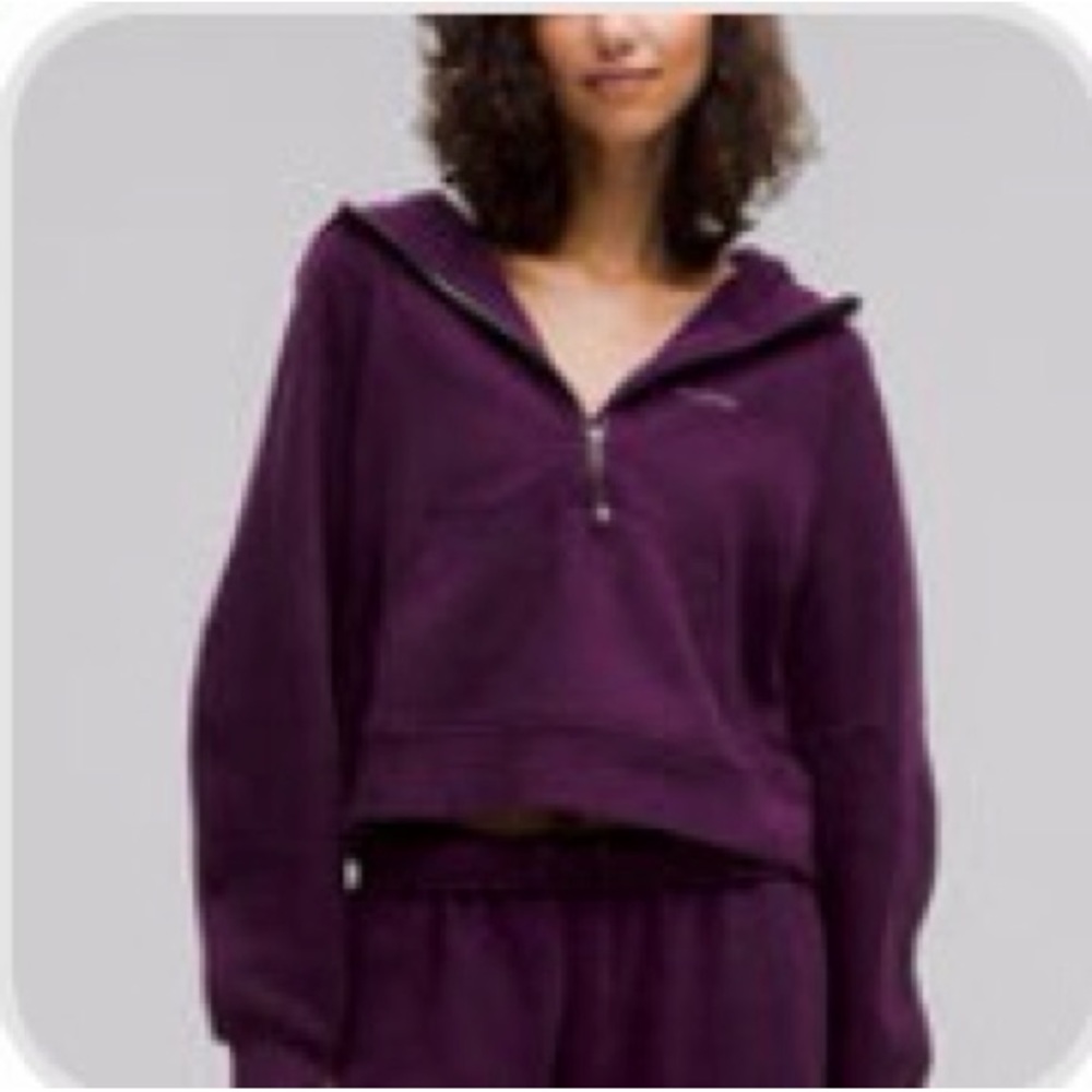 Lululemon Athletica Deep Purple Zip-Up Hoodie